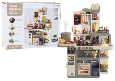 LEAN Toys Kuchnia Dla Dzieci Światła Dźwięki Para Akcesoria 88 El