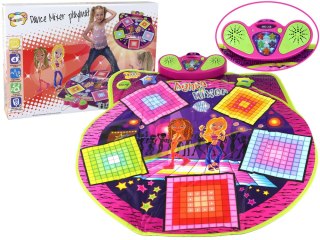 LEAN Toys Mata Taneczna Dla Dzieci Na Baterie Światła Dźwięki Do Tańca 91cm x 93cm