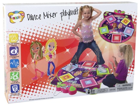 LEAN Toys Mata Taneczna Dla Dzieci Na Baterie Światła Dźwięki Do Tańca 91cm x 93cm