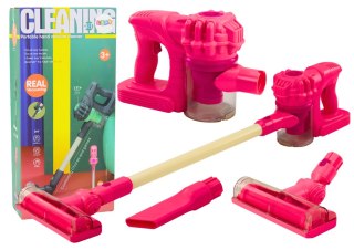 LEAN Toys Odkurzacz Pionowy Zabawkowy Światła Dźwięki Różowy