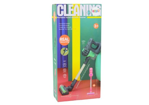 LEAN Toys Odkurzacz Pionowy Zabawkowy Światła Dźwięki Różowy