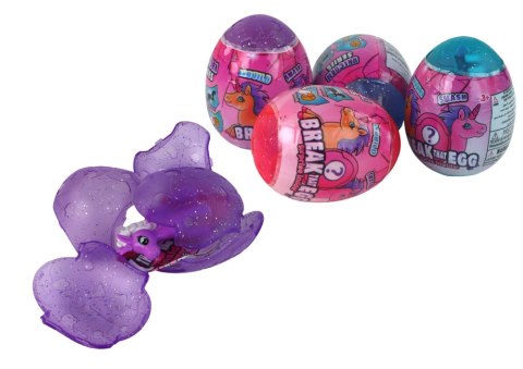LEAN Toys Pękające Jajo Brokatowe Jednorożec Losowanie Kolorowe Skorupa 12 ele.