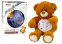 LEAN Toys Pluszowy Miś Usypiający Światła Dźwięki Tryb Nocny i Dzienny Brązowy