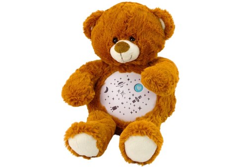 LEAN Toys Pluszowy Miś Usypiający Światła Dźwięki Tryb Nocny i Dzienny Brązowy LEAN Toys Pluszowy Miś Usypiający Światła Dźwięki Tryb Nocny i Dzienny Brązowy