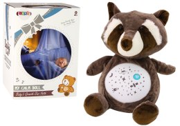 LEAN Toys Pluszowy Miś Usypiający Światła Dźwięki Tryb Nocny i Dzienny Szop