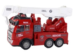 LEAN Toys Straż Pożarna Z Dźwigiem Model Zdalnie Sterowany