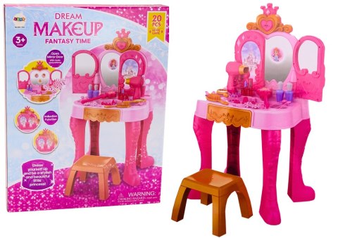 LEAN Toys Toaletka Dziecięca Z Sensorem Gestu Akcesoria Różowa