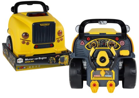 LEAN Toys Warsztat Silnik Bus Do Rozkręcania Zestaw Majsterkowicza Żółty Autobus LEAN Toys Warsztat Silnik Bus Do Rozkręcania Zestaw Majsterkowicza Żółty Autobus