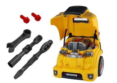 LEAN Toys Warsztat Silnik Bus Do Rozkręcania Zestaw Majsterkowicza Żółty Autobus LEAN Toys Warsztat Silnik Bus Do Rozkręcania Zestaw Majsterkowicza Żółty Autobus