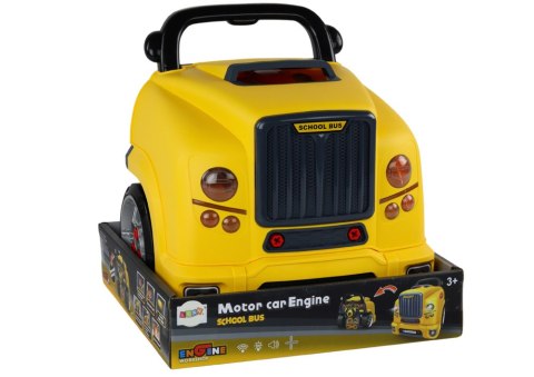 LEAN Toys Warsztat Silnik Bus Do Rozkręcania Zestaw Majsterkowicza Żółty Autobus LEAN Toys Warsztat Silnik Bus Do Rozkręcania Zestaw Majsterkowicza Żółty Autobus