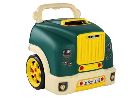 LEAN Toys Warsztat Silnik Ciężarówka Do Rozkręcania Zestaw Majsterkowicza Zielony