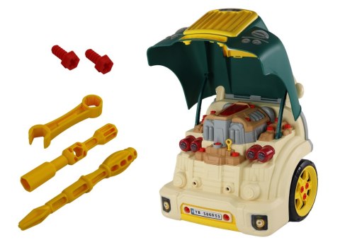 LEAN Toys Warsztat Silnik Ciężarówka Do Rozkręcania Zestaw Majsterkowicza Zielony LEAN Toys Warsztat Silnik Ciężarówka Do Rozkręcania Zestaw Majsterkowicza Zielony