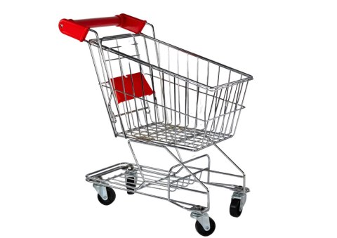 LEAN Toys Wózek Sklepowy Metalowy Koszyk Dla Dzieci Srebrny Duży LEAN Toys Wózek Sklepowy Metalowy Koszyk Dla Dzieci Srebrny Duży