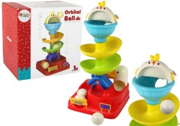LEAN Toys Zabawka Sensoryczna Spadająca Kulka Jajko Kurczak Zjeżdżalnia