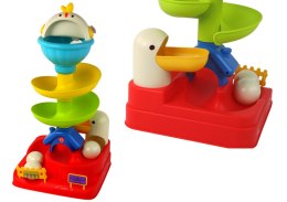 LEAN Toys Zabawka Sensoryczna Spadająca Kulka Jajko Kurczak Zjeżdżalnia