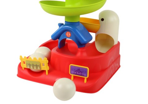 LEAN Toys Zabawka Sensoryczna Spadająca Kulka Jajko Kurczak Zjeżdżalnia