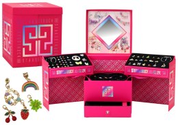 LEAN Toys Zestaw Do Robienia Biżuterii DIY Koraliki Zawieszki Szkatułka 1267 ele.