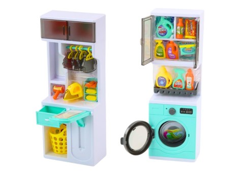 LEAN Toys Zestaw Do Zabawy Łazienka 4w1 Prysznic Toaleta Pralka Akcesoria