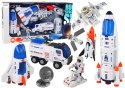 LEAN Toys Zestaw Misja Kosmiczna Rakieta Kosmos Statki Space Pojazdy 12 ele