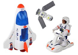 LEAN Toys Zestaw Misja Kosmiczna Rakieta Kosmos Statki Space Pojazdy 7 ele
