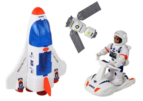 LEAN Toys Zestaw Misja Kosmiczna Rakieta Kosmos Statki Space Pojazdy 7 ele LEAN Toys Zestaw Misja Kosmiczna Rakieta Kosmos Statki Space Pojazdy 7 ele