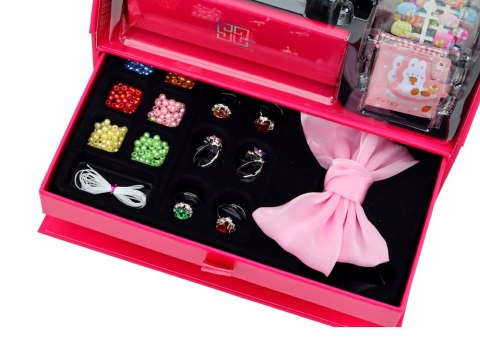 LEAN Toys Zestaw Piękności Kreatywny W Kuferku Do Tworzenia Kreacji Akcesoria LEAN Toys Zestaw Piękności Kreatywny W Kuferku Do Tworzenia Kreacji Akcesoria