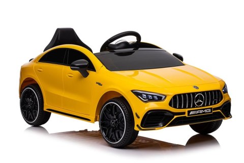 LEAN CARS Auto Na Akumulator Mercedes CLA 45s AMG Żółty 4x4 LEAN CARS Auto Na Akumulator Mercedes CLA 45s AMG Żółty 4x4