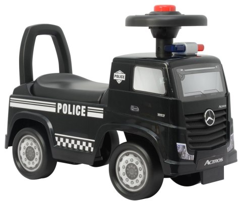 LEAN CARS Jeździk Mercedes Actros Policja 3316A Czarny LEAN CARS Jeździk Mercedes Actros Policja 3316A Czarny