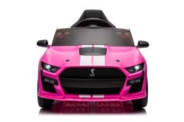 LEAN CARS Pojazd na Akumulator Ford Mustang GT500 Shelby Różowy