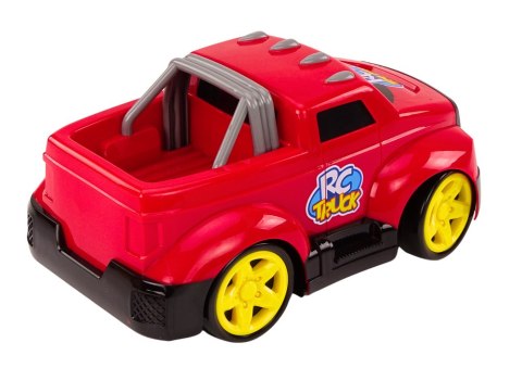 LEAN Toys Autko Kreskówkowe Zdalnie Sterowane Światła Dźwięki Czerwony