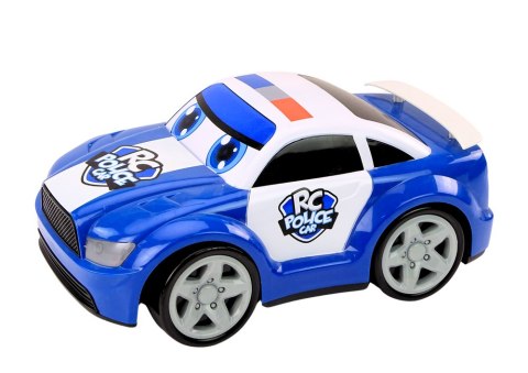 LEAN Toys Autko Policyjne Kreskówkowe Zdalnie Sterowane Światła Dźwięki