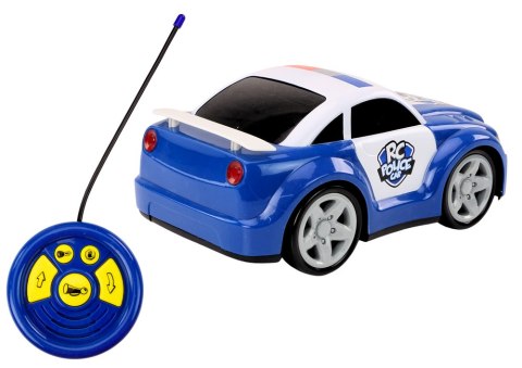 LEAN Toys Autko Policyjne Kreskówkowe Zdalnie Sterowane Światła Dźwięki
