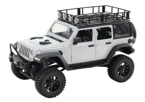 LEAN Toys Auto Terenowe Zdalnie Sterowane RC 2.4G Napęd 4x4 Szary