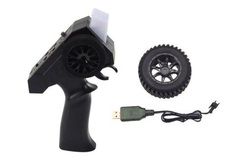 LEAN Toys Auto Terenowe Zdalnie Sterowane RC 2.4G Napęd 4x4 Szary