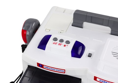 LEAN Toys Baza Służb Ratunkowych Pogotowie Ambulans Światła Dźwięki