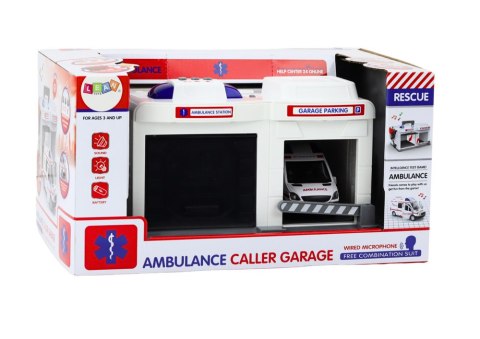 LEAN Toys Baza Służb Ratunkowych Pogotowie Ambulans Światła Dźwięki