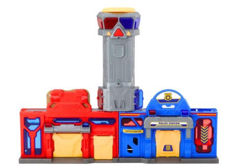 LEAN Toys Baza Straż Pożarna Policja Centrum Dowodzenia Pojazdy 6 Szt