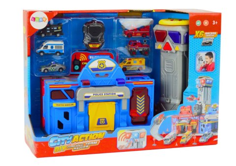 LEAN Toys Baza Straż Pożarna Policja Centrum Dowodzenia Pojazdy 6 Szt