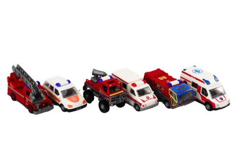 LEAN Toys Baza Straż Pożarna Szpital Centrum Dowodzenia Pojazdy 6 Szt