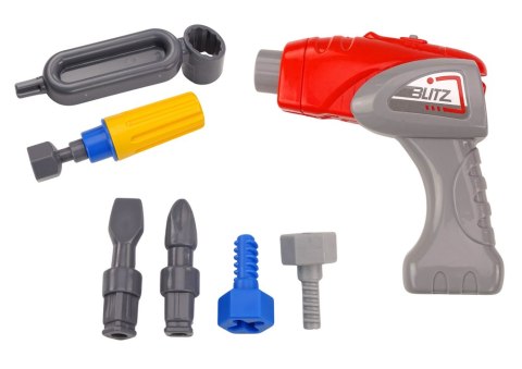LEAN Toys Koparka Gąsienicowa Kreskówkowa Do Skręcania DIY Biała