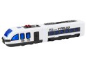 LEAN Toys Pociąg Pasażerski Tory Do Skręcania Majsterkowania DIY Dźwięki Światła