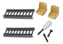LEAN Toys Pociąg Pasażerski Tory Do Skręcania Majsterkowania DIY Dźwięki Światła