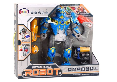 LEAN Toys Robot Do Skręcania Broń Wiertarka Śrubokręt Światła Dźwięk Niebieski LEAN Toys Robot Do Skręcania Broń Wiertarka Śrubokręt Światła Dźwięk Niebieski