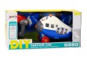 LEAN Toys Samolot Kreskówkowy Do Skręcania Skrzydła DIY Niebieski
