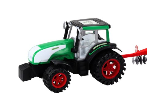 LEAN Toys Traktor Ciągnik Z Przyczepą Maszyna Rolnicza Wał Strunowy Kosiarka LEAN Toys Traktor Ciągnik Z Przyczepą Maszyna Rolnicza Wał Strunowy Kosiarka