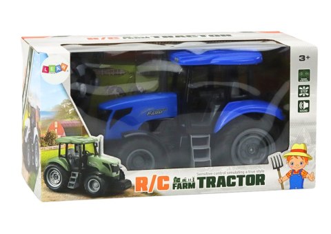 LEAN Toys Traktor Zdalnie Sterowany RC 2.4G Dźwięki Niebieski