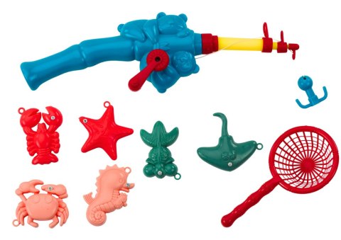 LEAN Toys Wielofunkcyjny Stolik 4w1 Klocki Łowienie Ryb Rysowanie Niebieski LEAN Toys Wielofunkcyjny Stolik 4w1 Klocki Łowienie Ryb Rysowanie Niebieski