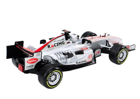 LEAN Toys Wyścigówka Zdalnie Sterowana RC 1:12 Srebrna Światła Dźwięki