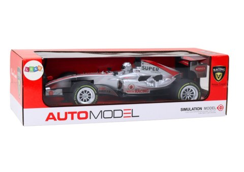 LEAN Toys Wyścigówka Zdalnie Sterowana RC 1:12 Srebrna Światła Dźwięki