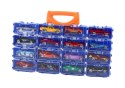 LEAN Toys Zestaw Autek Resoraków W Walizce Metalowe 16 Sztuk